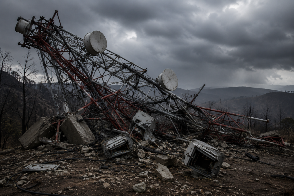RTA downed tower